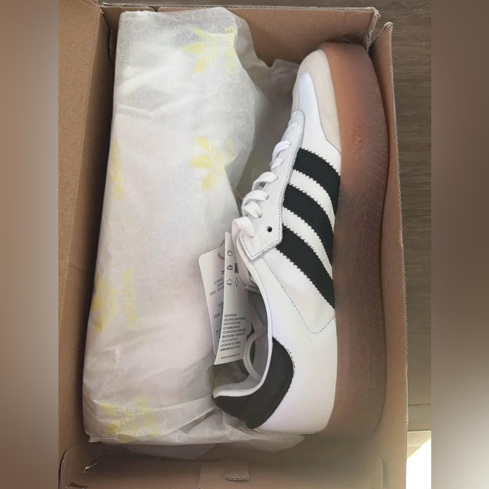 adidas Blue Shoe Box with White Trefoil Logo